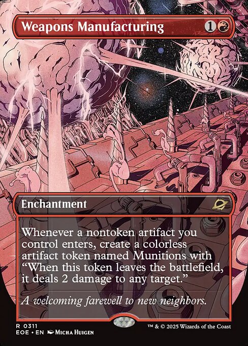 Edge of Eternities - 311 - Weapons Manufacturing - Rare - Borderless Foil