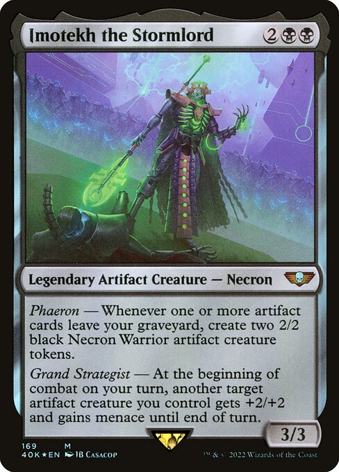 Warhammer 40,000 Commander - 169 - Imotekh the Stormlord - Mythic - Foil