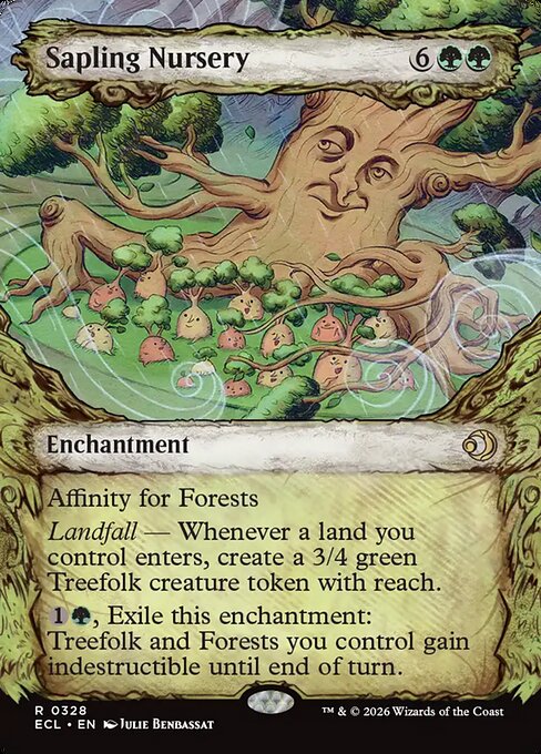 Lorwyn Eclipsed - 328 - Sapling Nursery - Rare - Showcase Foil