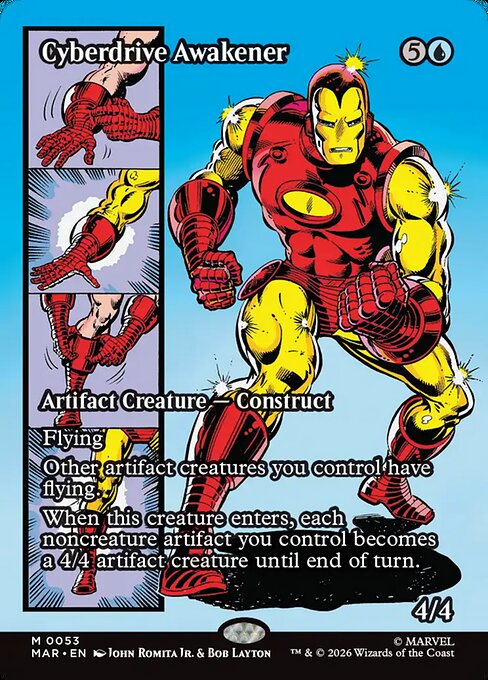 Marvel Universe - 53 - Cyberdrive Awakener - Mythic - Borderless Foil