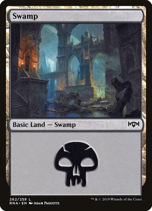 Ravnica Allegiance - 262 - Swamp - Common - Foil