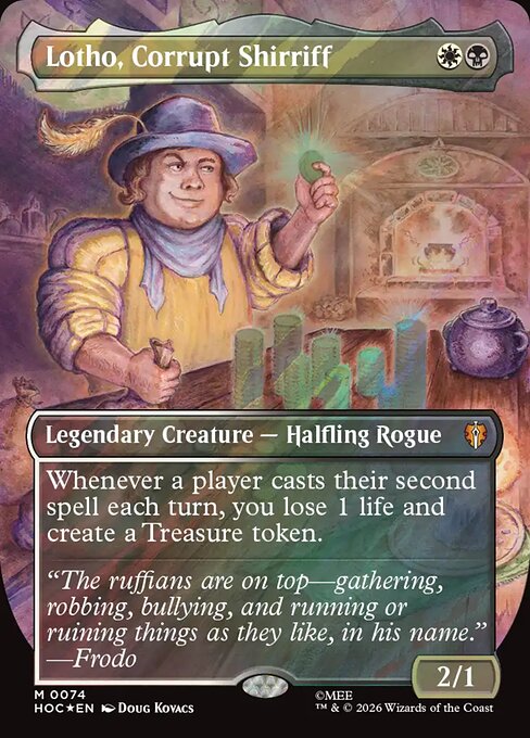 The Hobbit Eternal - 74 - Lotho, Corrupt Shirriff - Mythic - Surge Foil