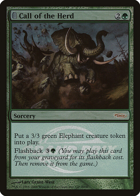 Grand Prix Promos - 2008 - Call of the Herd - Rare - Foil