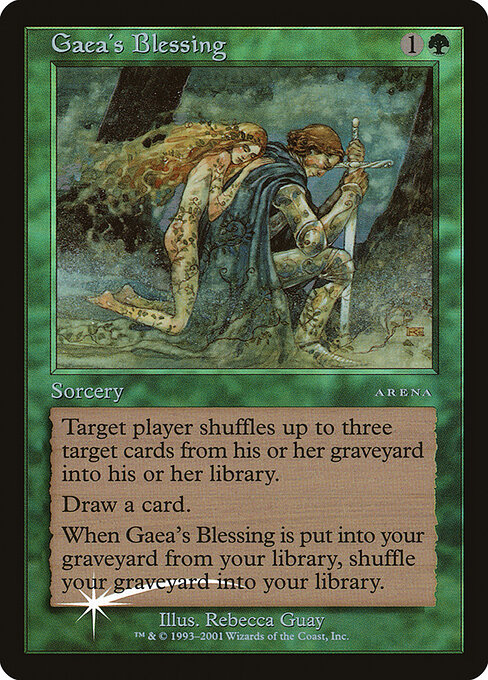 Arena League 2001 - 12 - Gaea's Blessing - Rare - Foil