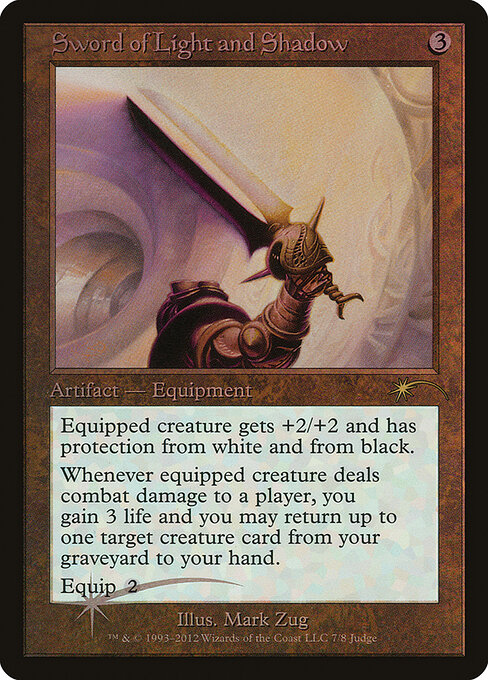 Judge Gift Cards 2012 - 7 - Sword of Light and Shadow - Rare - Foil