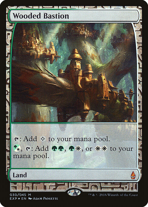 Zendikar Expeditions - 30 - Wooded Bastion - Mythic - Foil