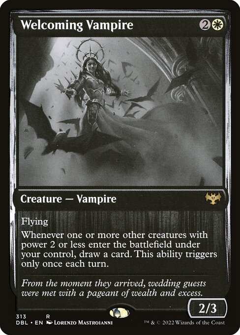 Innistrad: Double Feature - 313 - Welcoming Vampire - Rare - Foil