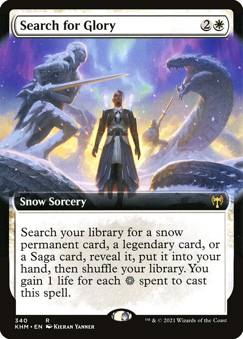 Kaldheim - 340 - Search for Glory - Rare - Extended Art Foil
