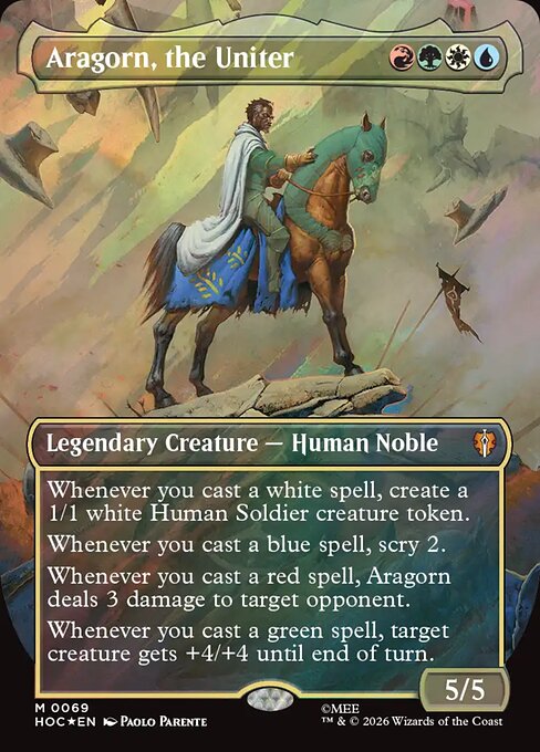 The Hobbit Eternal - 69 - Aragorn, the Uniter - Mythic - Surge Foil