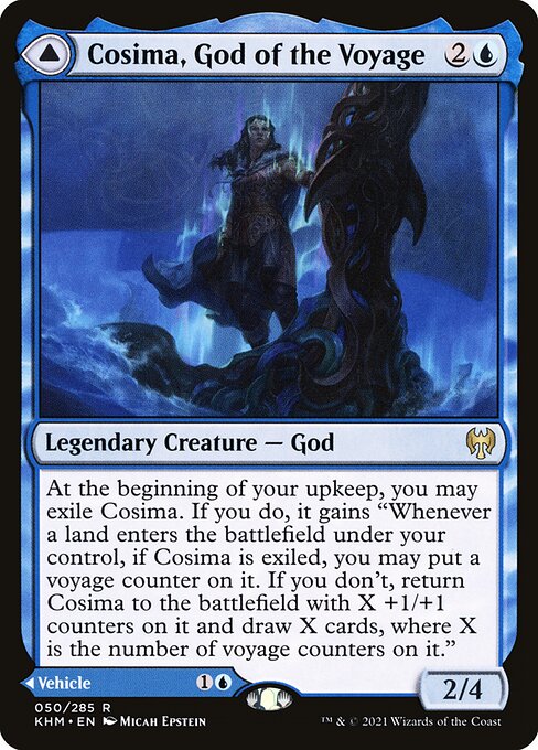 Kaldheim - 50 - Cosima, God of the Voyage // The Omenkeel - Rare - Foil