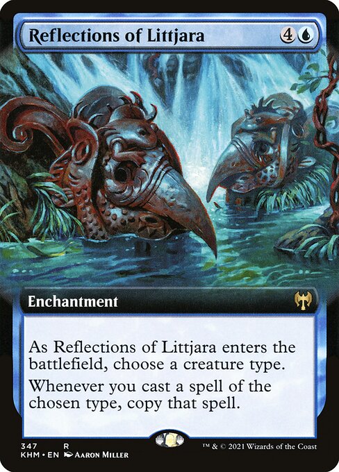 Kaldheim - 347 - Reflections of Littjara - Rare - Extended Art Foil