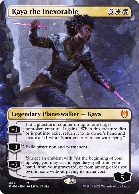 Kaldheim - 288 - Kaya the Inexorable - Mythic - Borderless Foil