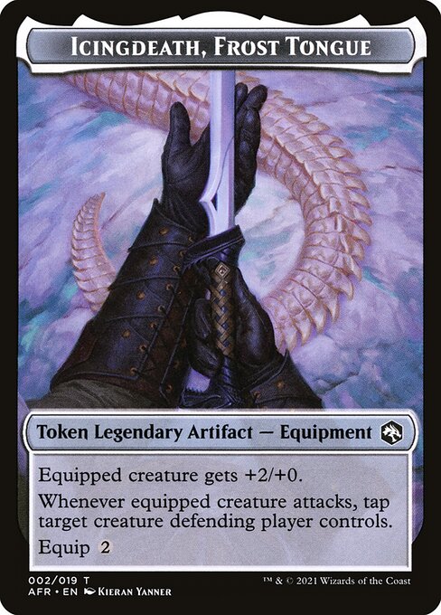 Adventures in the Forgotten Realms Tokens - 2 - Icingdeath, Frost Tongue - Common - Foil