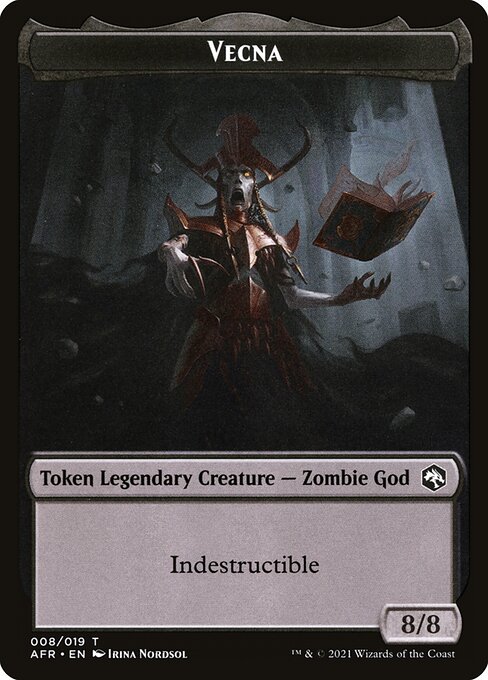Adventures in the Forgotten Realms Tokens - 8 - Vecna - Common - Foil