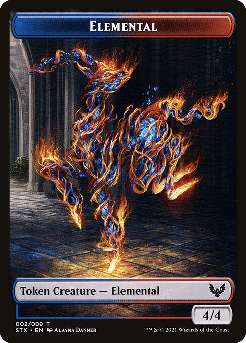 Strixhaven: School of Mages Tokens - 2 - Elemental - Common - Foil
