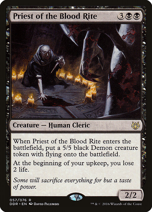 Duel Decks: Nissa vs. Ob Nixilis - 57 - Priest of the Blood Rite - Rare