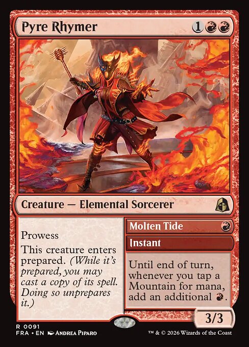 Reality Fracture - 91 - Pyre Rhymer // Molten Tide - Rare