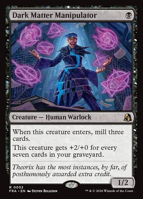 Reality Fracture - 52 - Dark Matter Manipulator - Rare