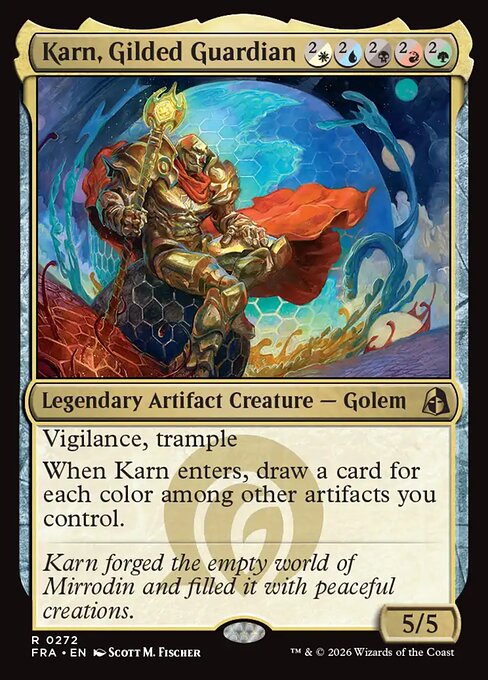 Reality Fracture - 272 - Karn, Gilded Guardian - Rare