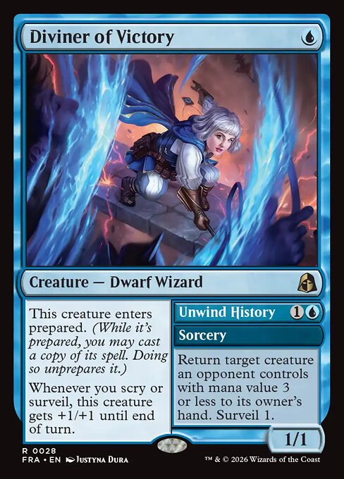 Reality Fracture - 28 - Diviner of Victory // Unwind History - Rare