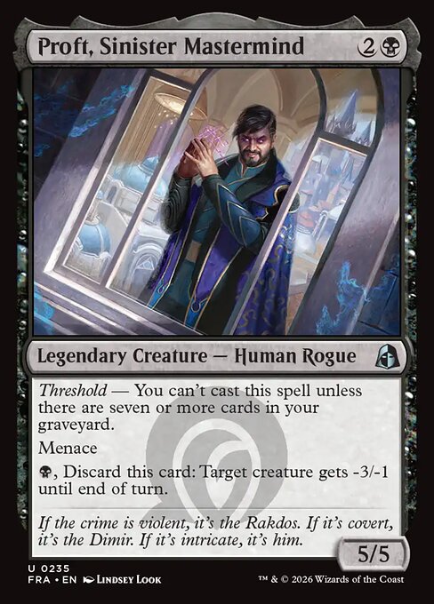 Reality Fracture - 235 - Proft, Sinister Mastermind - Uncommon