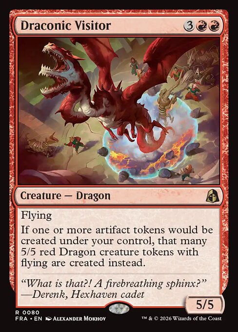 Reality Fracture - 80 - Draconic Visitor - Rare