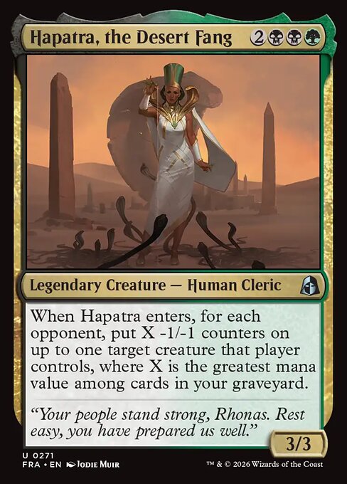 Reality Fracture - 271 - Hapatra, the Desert Fang - Uncommon