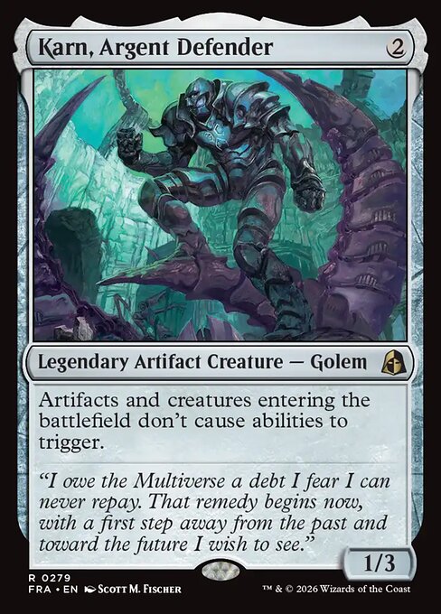 Reality Fracture - 279 - Karn, Argent Defender - Rare