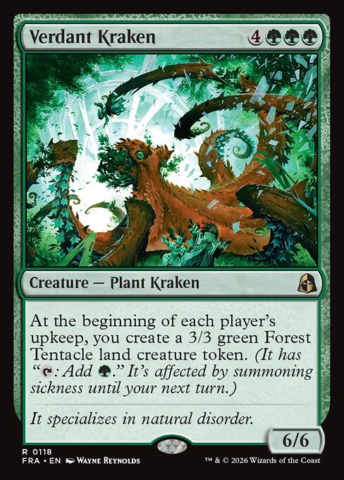 Reality Fracture - 118 - Verdant Kraken - Rare