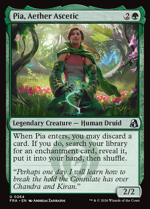 Reality Fracture - 264 - Pia, Aether Ascetic - Uncommon