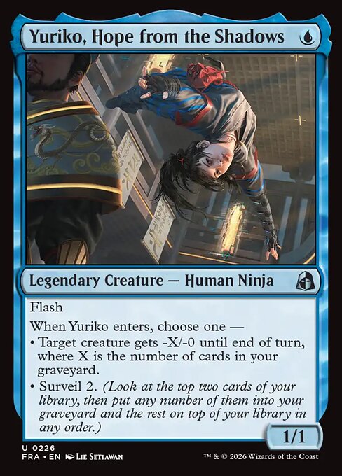 Reality Fracture - 226 - Yuriko, Hope from the Shadows - Uncommon - Foil