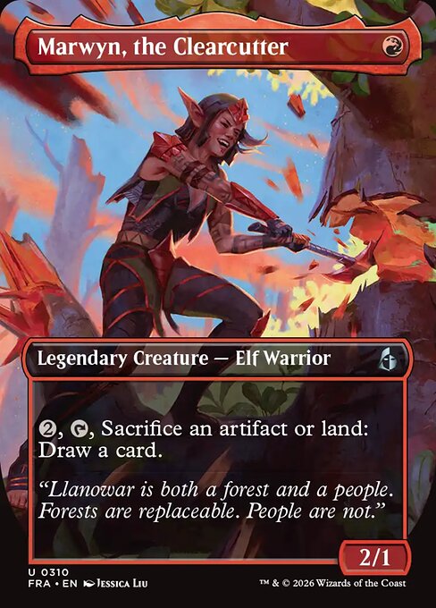 Reality Fracture - 310 - Marwyn, the Clearcutter - Uncommon - Borderless Foil