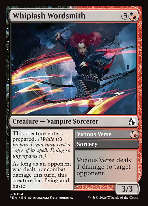 Reality Fracture - 164 - Whiplash Wordsmith // Vicious Verse - Common - Foil