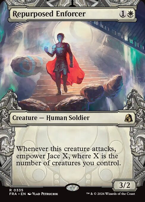 Reality Fracture - 335 - Repurposed Enforcer - Rare - Showcase Foil
