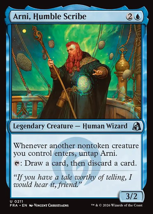 Reality Fracture - 211 - Arni, Humble Scribe - Uncommon - Foil