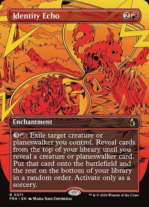 Reality Fracture - 371 - Identity Echo - Rare - Borderless Foil