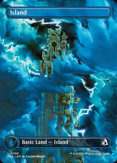 Reality Fracture - 385 - Island - Common - Borderless Foil