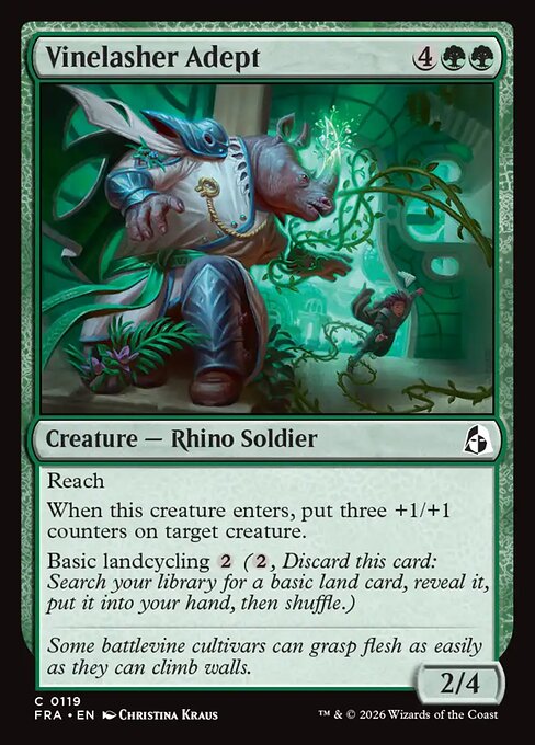 Reality Fracture - 119 - Vinelasher Adept - Common - Foil