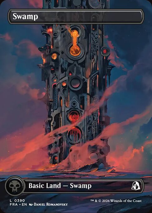 Reality Fracture - 390 - Swamp - Common - Borderless Foil