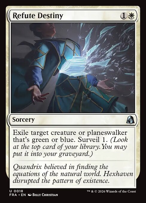 Reality Fracture - 18 - Refute Destiny - Uncommon - Foil