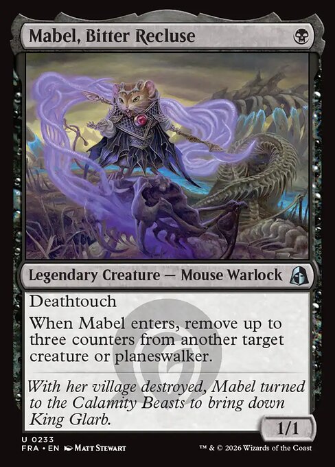 Reality Fracture - 233 - Mabel, Bitter Recluse - Uncommon - Foil
