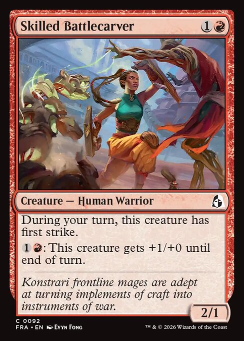 Reality Fracture - 92 - Skilled Battlecarver - Common - Foil