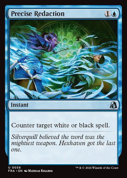 Reality Fracture - 36 - Precise Redaction - Uncommon - Foil