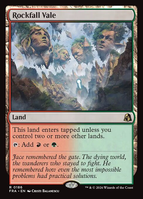 Reality Fracture - 186 - Rockfall Vale - Rare - Foil