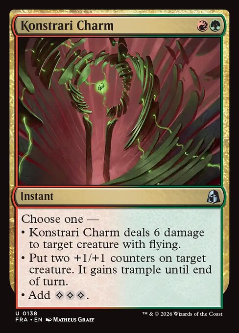 Reality Fracture - 138 - Konstrari Charm - Uncommon - Foil