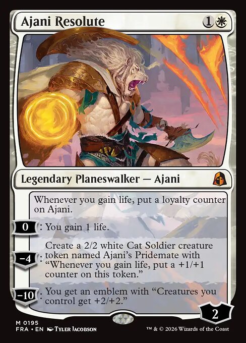 Reality Fracture - 195 - Ajani Resolute - Mythic - Foil