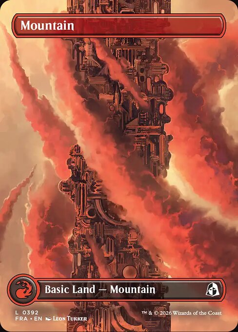 Reality Fracture - 392 - Mountain - Common - Borderless Foil