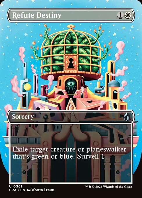 Reality Fracture - 361 - Refute Destiny - Uncommon - Borderless Foil