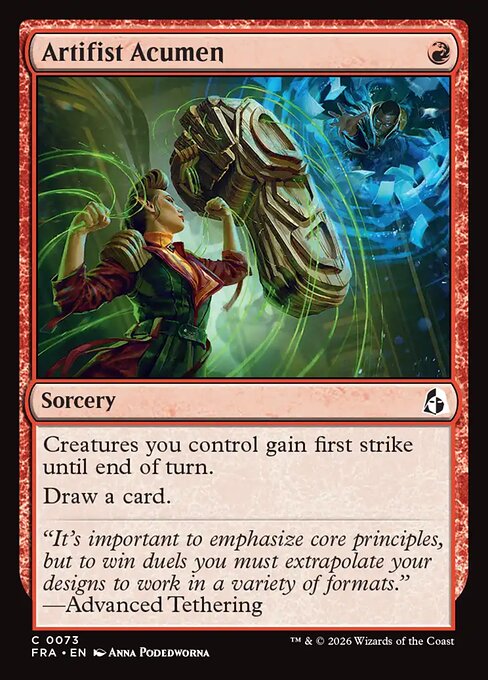 Reality Fracture - 73 - Artifist Acumen - Common - Foil