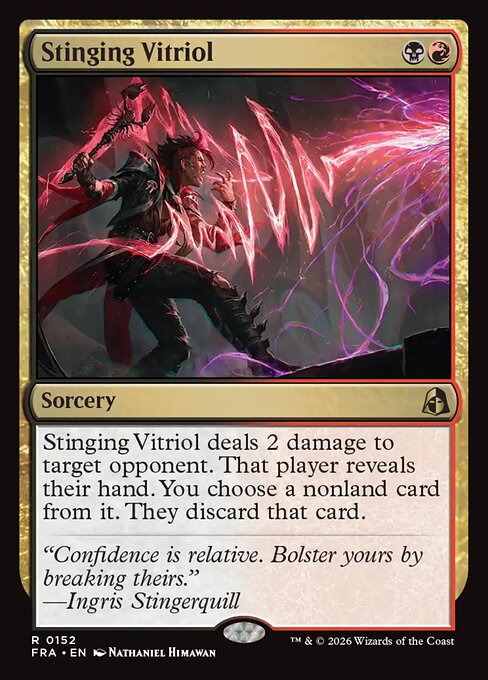 Reality Fracture - 152 - Stinging Vitriol - Rare - Foil